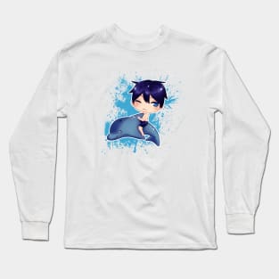 Chibi Haruka Nanase Long Sleeve T-Shirt